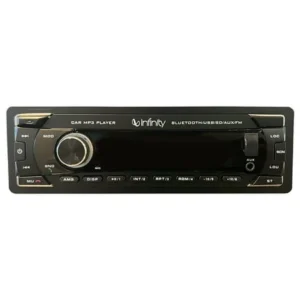 INFINITY SINGLE DIN (ALPHA100 4 X 50W PEAK) (BLUETOOTH) (FM TUNER) ((MP3) (USB/AUX) (MP3) (DETACHABLE FACE) (RCA-OUT)