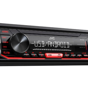 JVC SINGLE DIN (KD-152MB) (USB) (COLOR ROJO)
