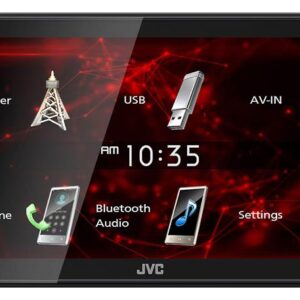 JVC DOUBLE DIN (KW-M180BT) (BLUETOOTH) (AM/FM) (USB/AUXILIAR)