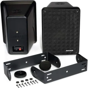 Kicker KB6 Outdoor/Indoor Speakers (6.5", 2-Way, Horn Tweeter)